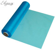 Eleganza Soft Sheer Organza 29cm x 25m Turquoise - Organza / Fabric